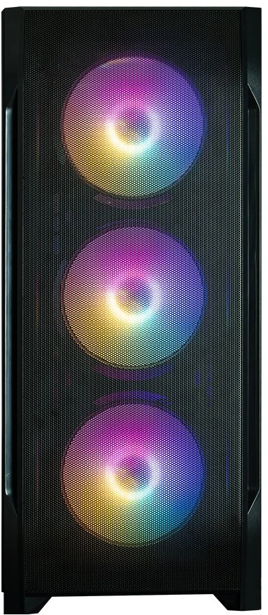 Zalman N7 PLUS V2, ATX Mid Tower PC Case, 6 x 120mm RGB Fans, 1 x 120mm Fan, Juodas
