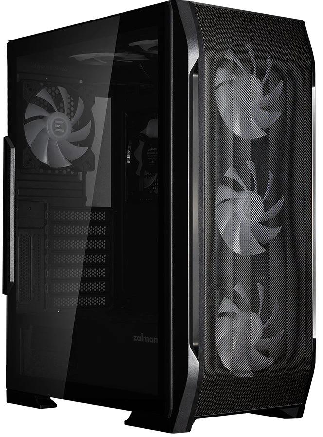 Zalman N7 PLUS V2, ATX Mid Tower PC Case, 6 x 120mm RGB Fans, 1 x 120mm Fan, Juodas