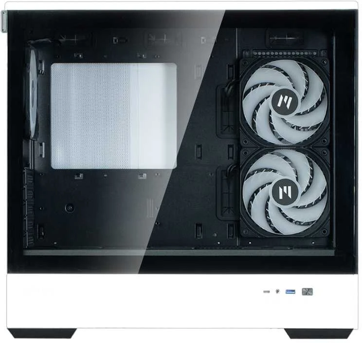 Zalman P30 PC-case, Mini-Tower, mATX, Tempered Glass - juodas baltas