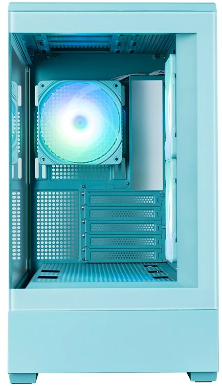 Zalman P30 V2, mATX Mini Tower PC Case, 3 x 120mm ARGB Fans, Mint