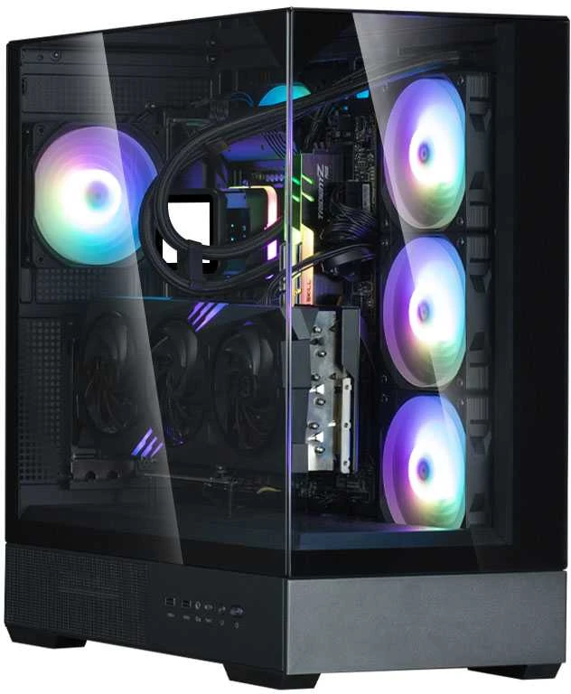 Kompiuterio korpusas Zalman P40 Prism, Mid-Tower, Juodas