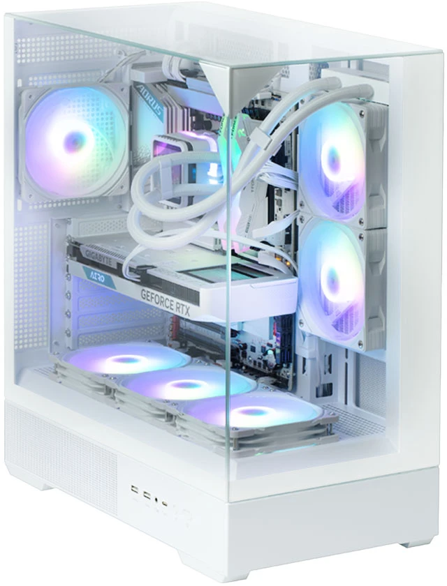 Zalman „Obudowa p40 prism plus“ vidutinio dydžio bokštas, baltas