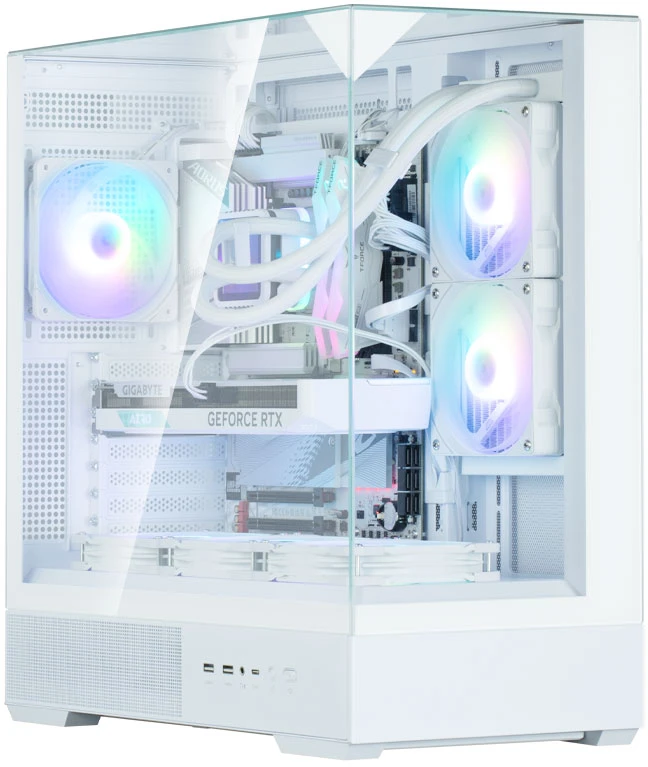 Zalman „Obudowa p40 prism plus“ vidutinio dydžio bokštas, baltas