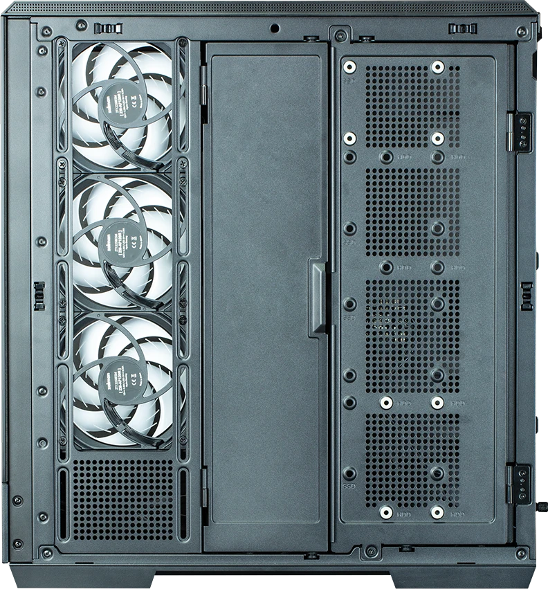 Zalman P50 DS kompiuterio korpusas, Midi-Tower, ATX, RGB, grūdintas stiklas - juodas