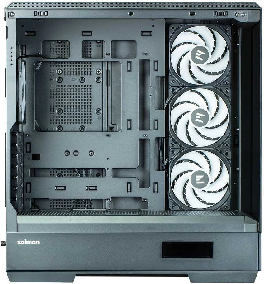 Zalman P50 DS kompiuterio korpusas, Midi-Tower, ATX, RGB, grūdintas stiklas - juodas