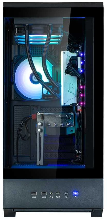 Zalman P50 DS kompiuterio korpusas, Midi-Tower, ATX, RGB, grūdintas stiklas - juodas