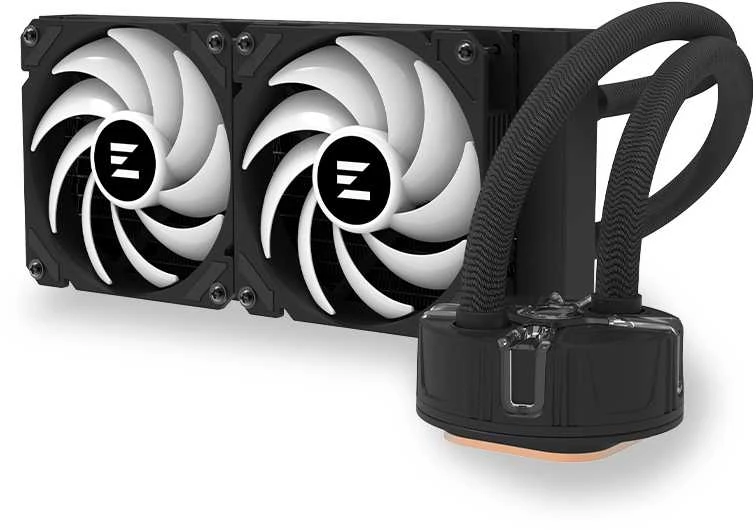 Zalman RESERATOR5 Z24 aušintuvas su dviem baltais ventiliatoriais