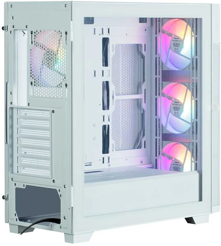 Zalman S5 NEO Baltas ATX vidutinio dydžio bokšto FRGB ventiliatorius x4 korpusas