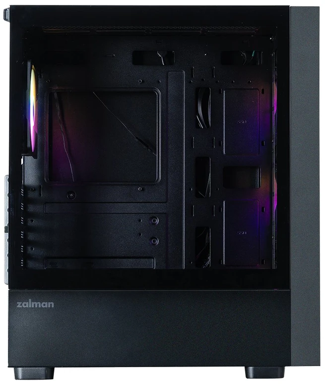 Zalman S6, ATX Mid Tower PC Case, 3 x 140mm FRGB Fans, 1 x 120mm FRGB Fans, Juodas