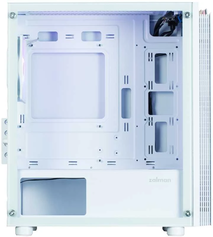 „Zalman T4 Plus Baltas Mini Tower“ korpusas, 120 mm ARGB ventiliatorius x1