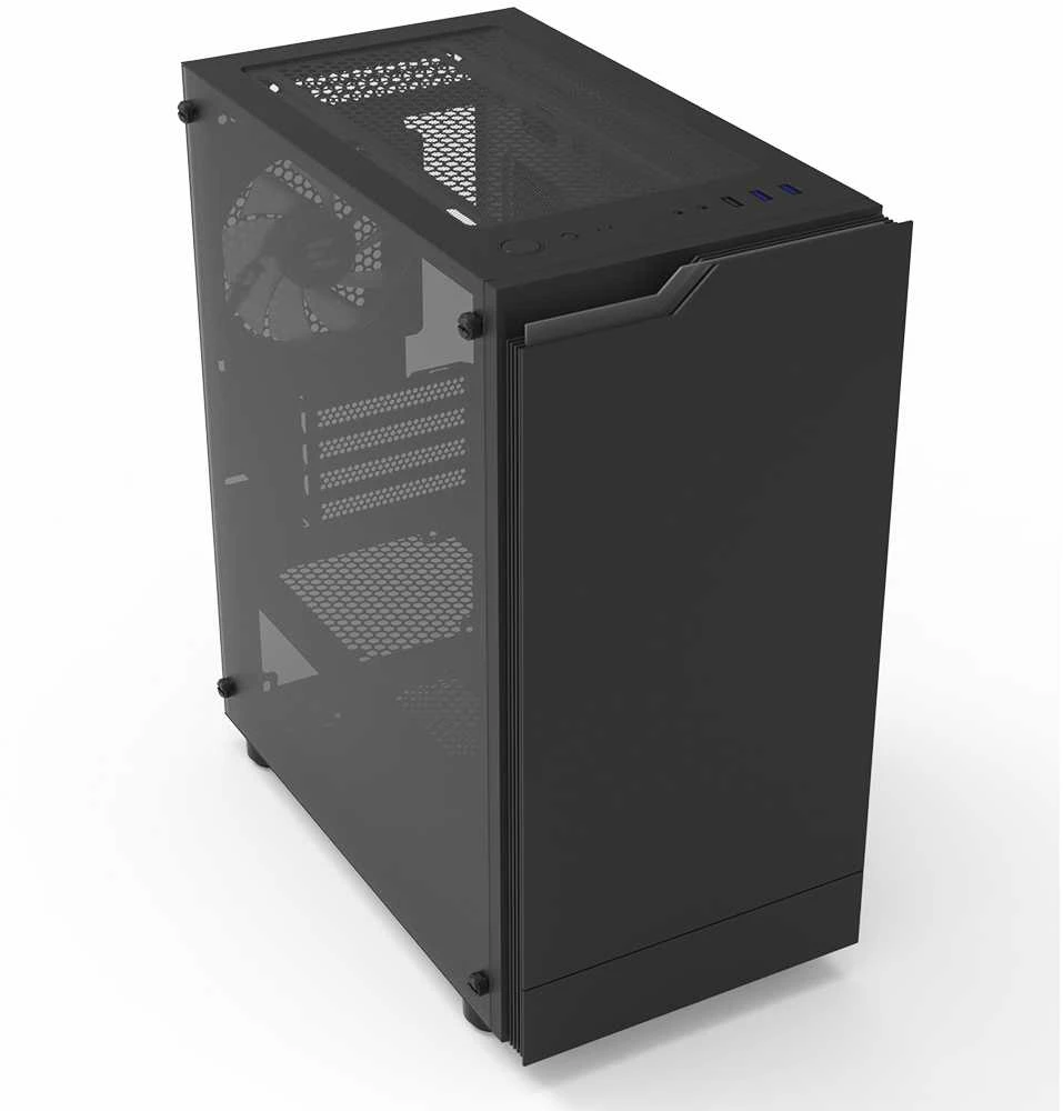 ZALMAN korpusas T4 PLUS, Mini Tower, mATX, 2xUSB 3.0, 1xUSB 2.0, 1x 120mm ARGB ventiliatorius, juodas