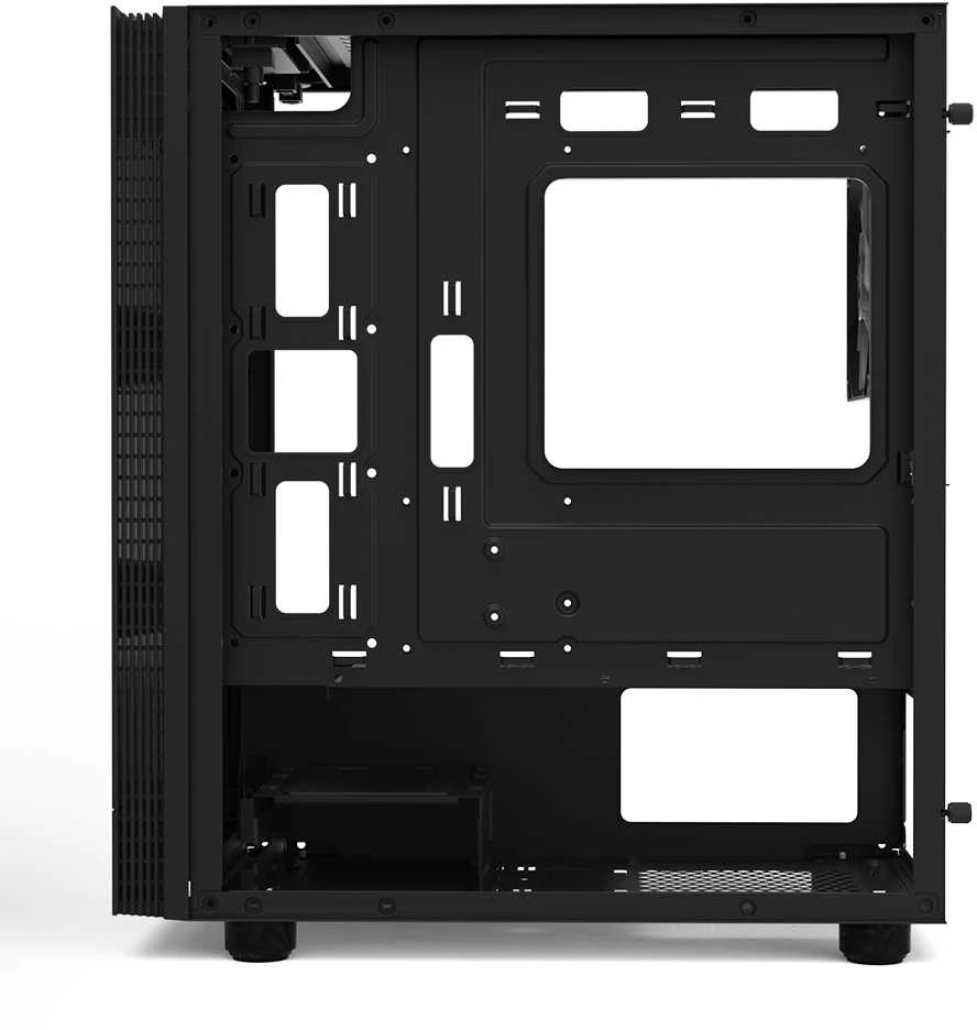 ZALMAN korpusas T4 PLUS, Mini Tower, mATX, 2xUSB 3.0, 1xUSB 2.0, 1x 120mm ARGB ventiliatorius, juodas