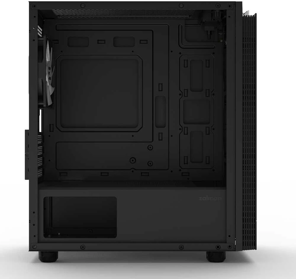 ZALMAN korpusas T4 PLUS, Mini Tower, mATX, 2xUSB 3.0, 1xUSB 2.0, 1x 120mm ARGB ventiliatorius, juodas