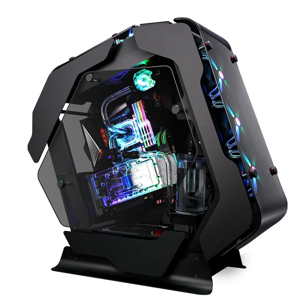 Zalman Z-Machine 500 Midi Tower vitrina, grūdintas stiklas – juodas
