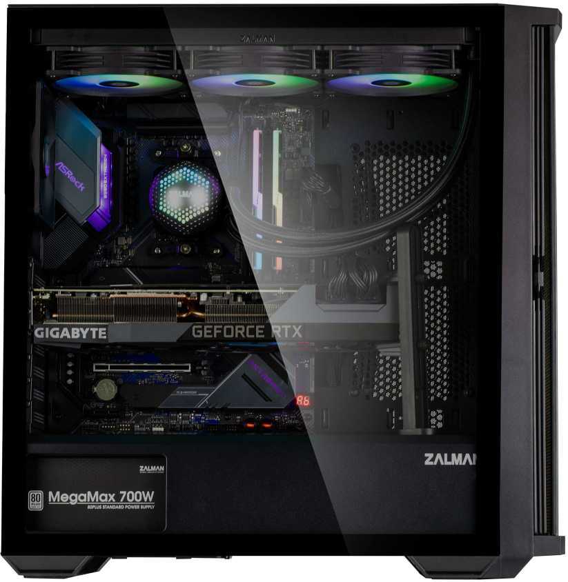 Zalman Z10 ATX Juodas Fan x4
