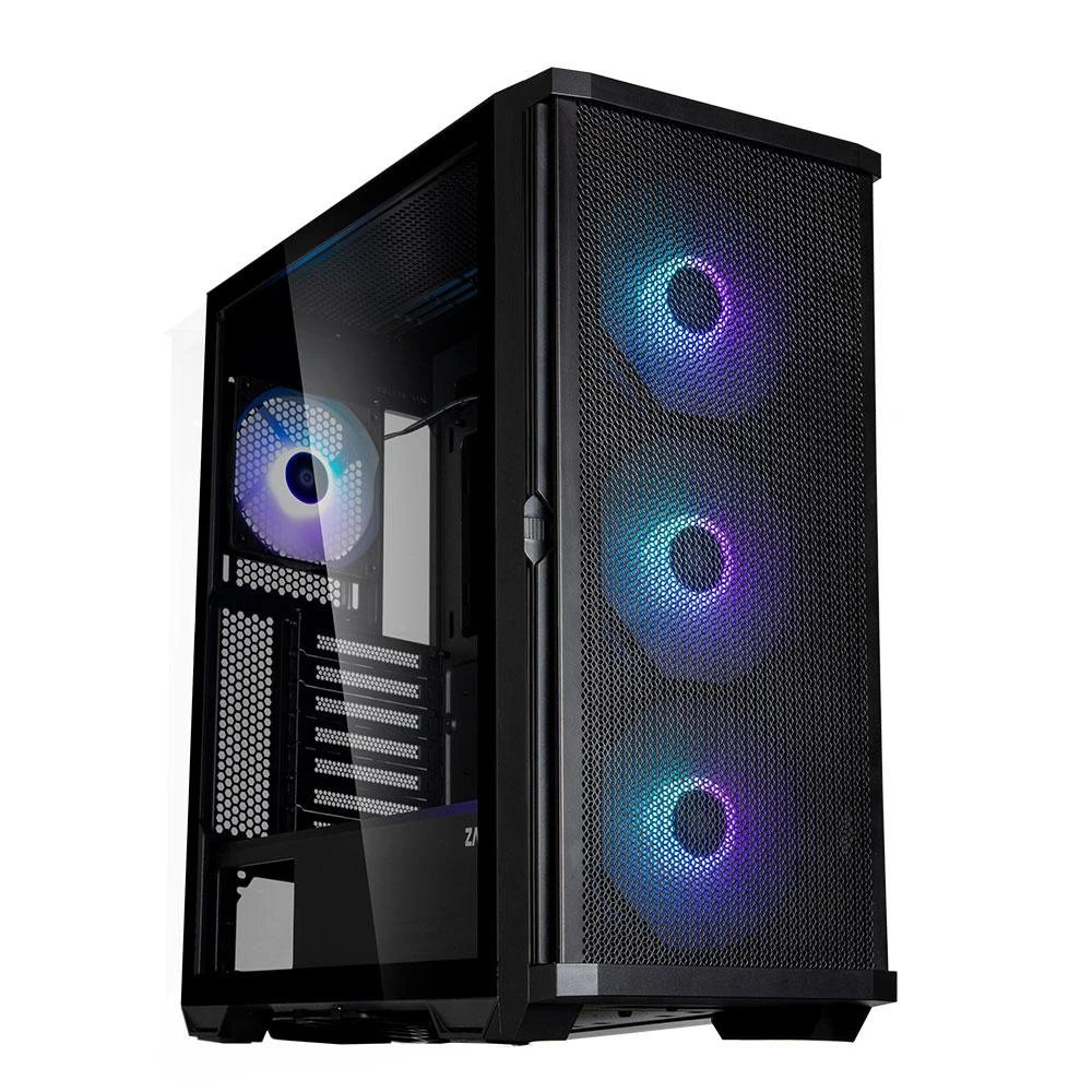 Zalman Z10 plus atx mid tower korpusas 140mm argb x4 ventiliatorius
