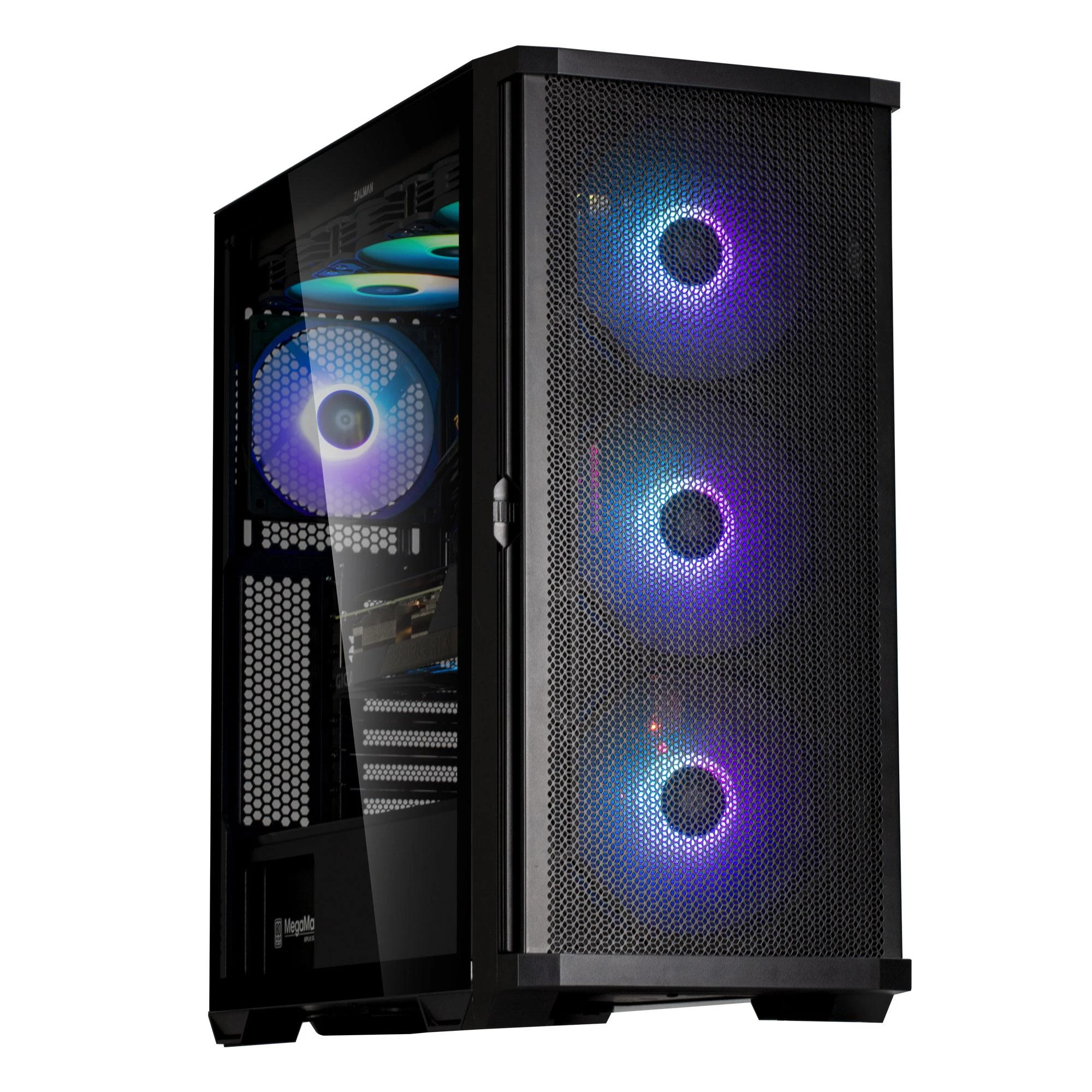 Zalman Z10 plus atx mid tower korpusas 140mm argb x4 ventiliatorius