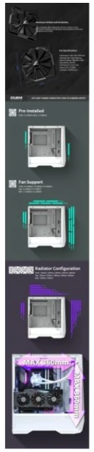 Zalman Z9 Iceberg ATX, baltas