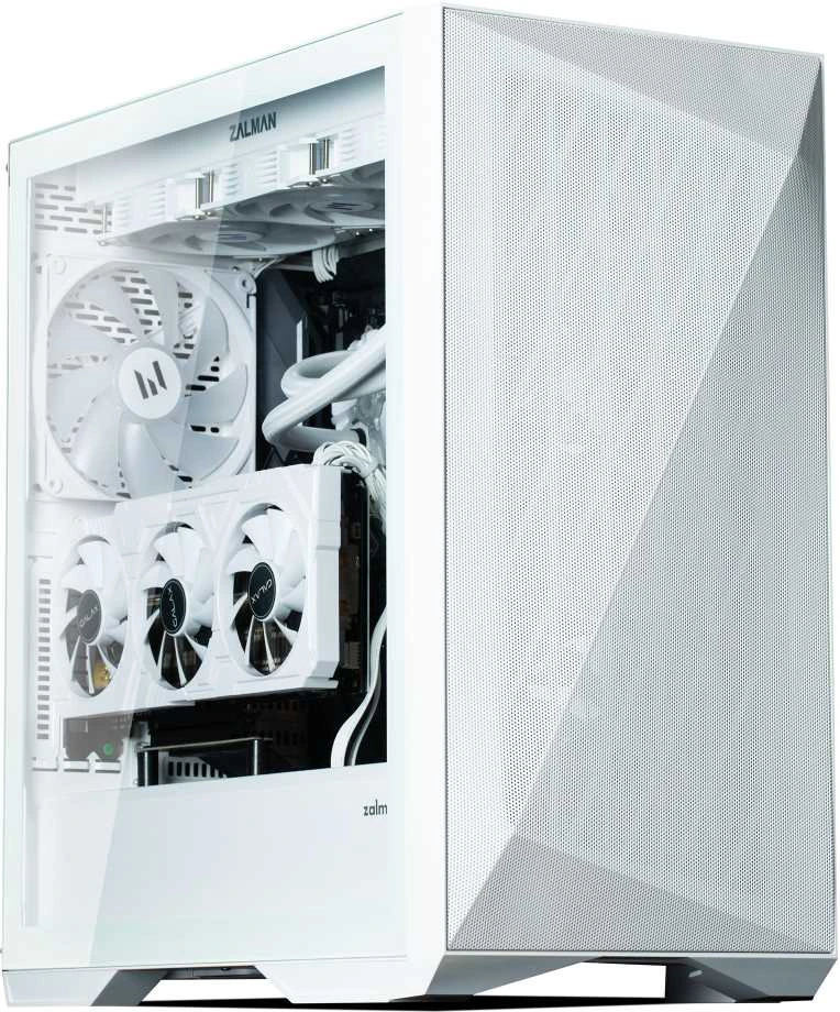Zalman Z9 Iceberg MS ATX ARGB ventiliatorius x4, baltas