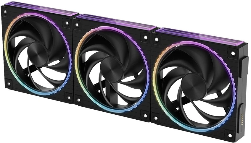 Zalman ZM-DF120 A3, 120mm Daisy Chain Fan, PWM, 3Pack, Juodas