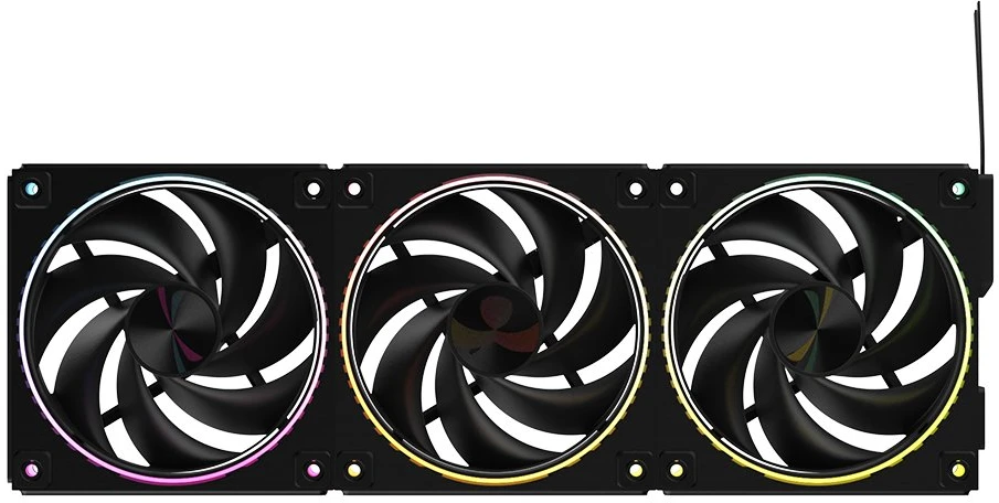Zalman ZM-DF120 120mm Daisy Chain Fan, PWM, 2300RPM, Juodas