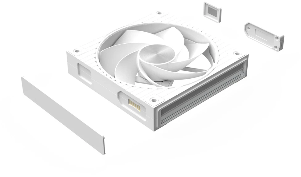 Zalman ZM-DF120R, 120mm Daisy Chain Fan, Reverse, 2300RPM, Baltas