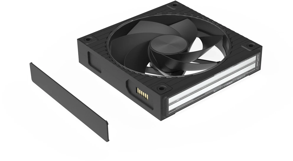 Zalman ZM-DF120R, 120mm Daisy Chain Fan, Reverse, 2300RPM, Juodas