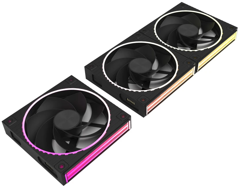Zalman ZM-DF120R A3, 120mm Daisy Chain Fan, Reverse, 3Pack, Juodas