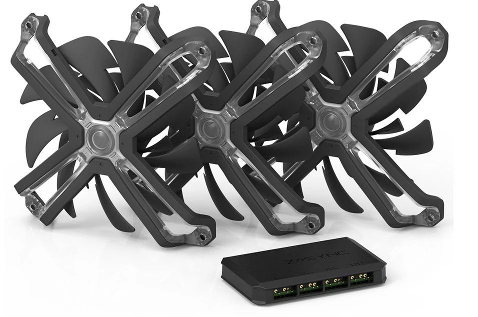 Zalman ZM-SF120A3 kompiuterio aušinimo komponentas Kompiuterio korpusui Ventiliatorius 12 cm Juoda