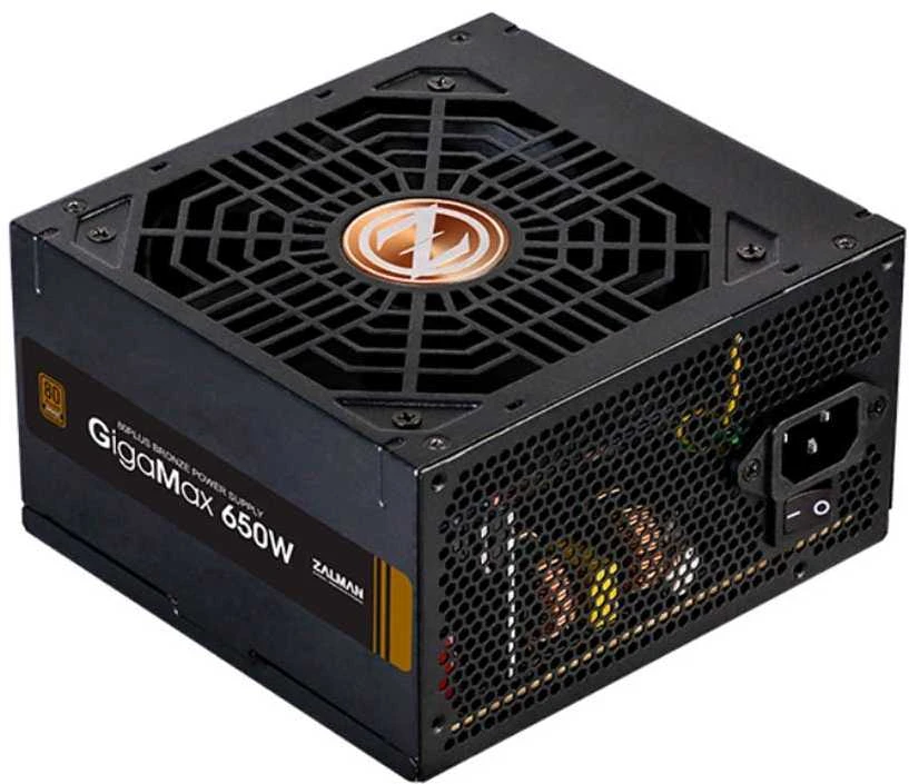 Zalman ZM650-GVII maitinimo blokas 650 W 20+4 pin ATX ATX Juoda