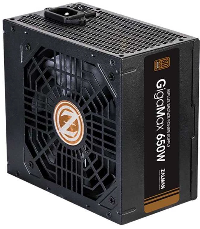 Zalman ZM650-GVII maitinimo blokas 650 W 20+4 pin ATX ATX Juoda