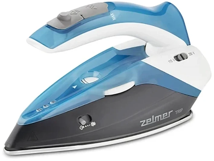 Zelmer ZIR0500 Dry & Garų lygintuvas Stainless Steel soleplate 1100 W Juodas, Mėlyna, Baltas