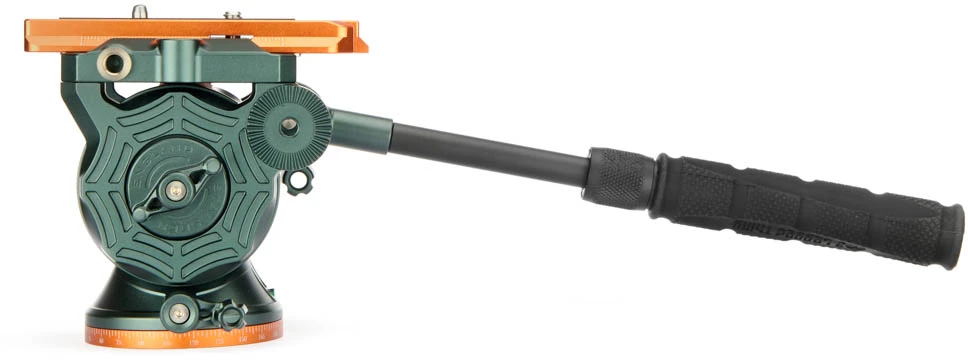 3 Legged Thing Vaizdo Galvutė - 3 Kojų Dalys AirHed Cine, 10 kg Apkrovos Talpa, 360° Pasukimas, Pilka