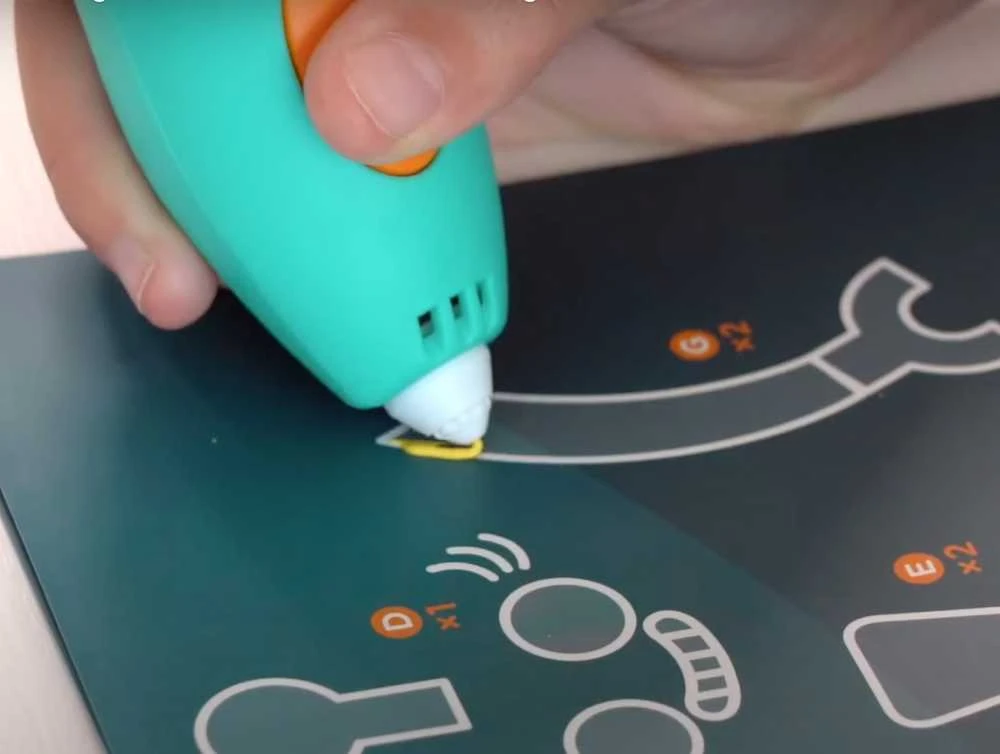 3D rašiklis 3Doodler Start+ su užpildų rinkiniu