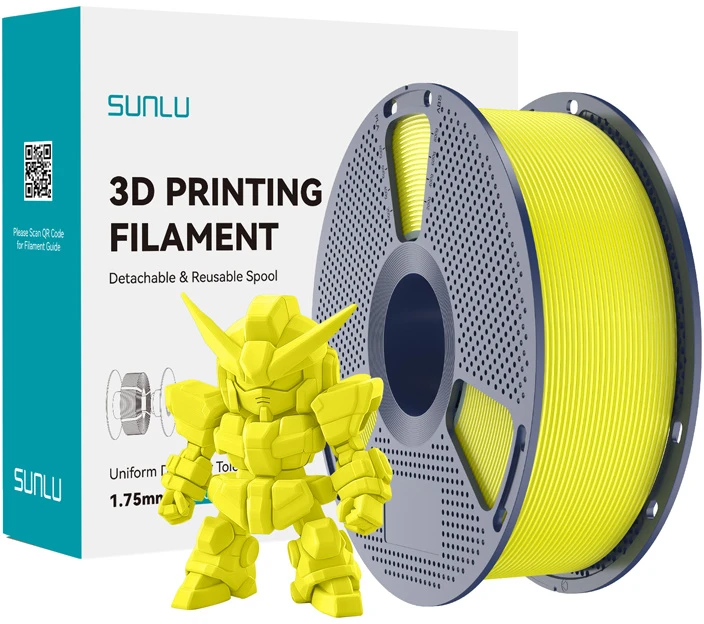Sunlu PLA+ 2.0 Filament (Geltona)