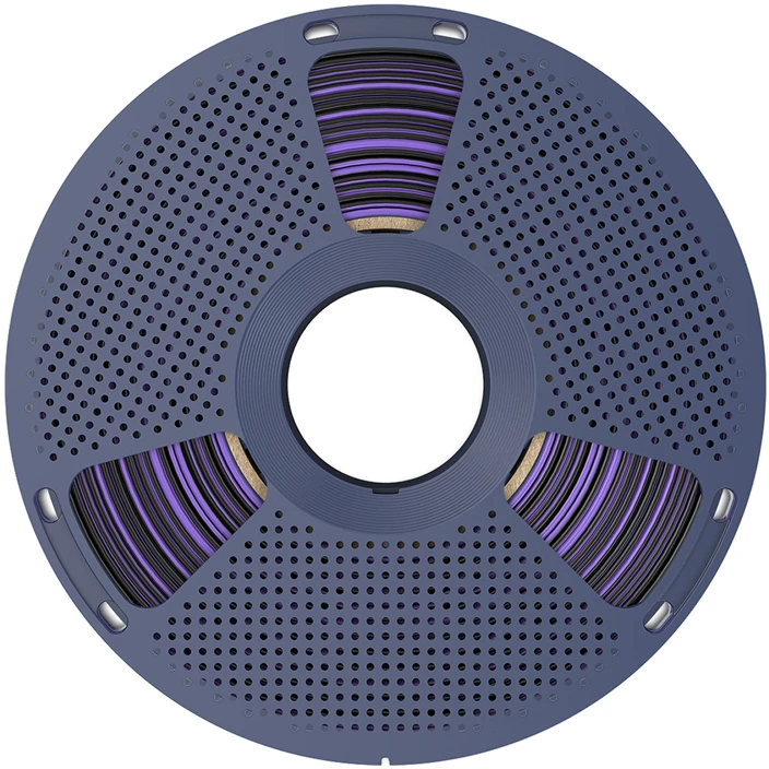 Sunlu PLA+ Silk Dual Color Filament (Juodas and Violetinė)