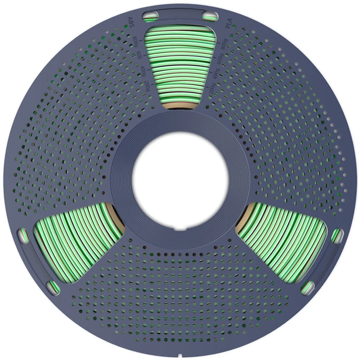 Sunlu PLA+ Silk Tri-Color Filament (mėlynas-žalias-violetinė)