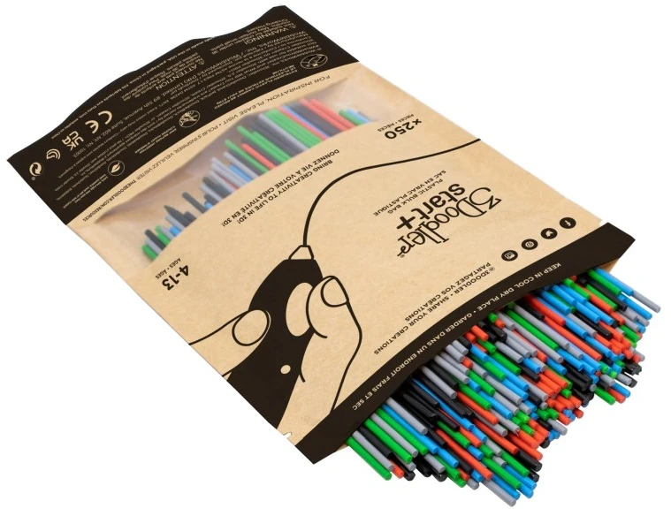 3Doodler Start Filament Eko | 2,5 mm | 250 vnt | 4 kolory Primary Pow