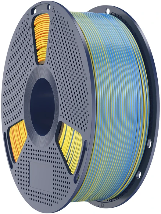 Sunlu PLA+ Silk Forth-Color Filament (mėlynas-violetinė-oranžinis-yellow)