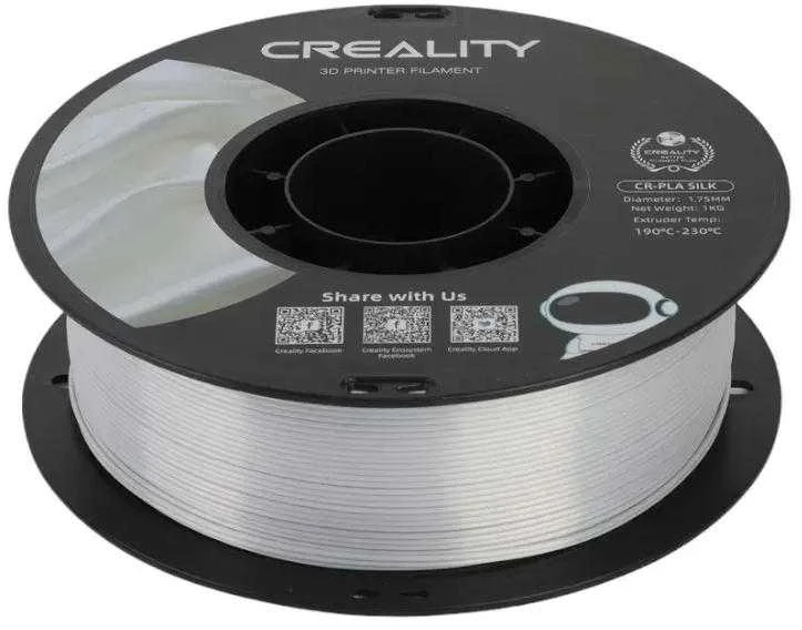 Creality CR-PLA Silk - 1.75mm - 1kg - Sidabrinis