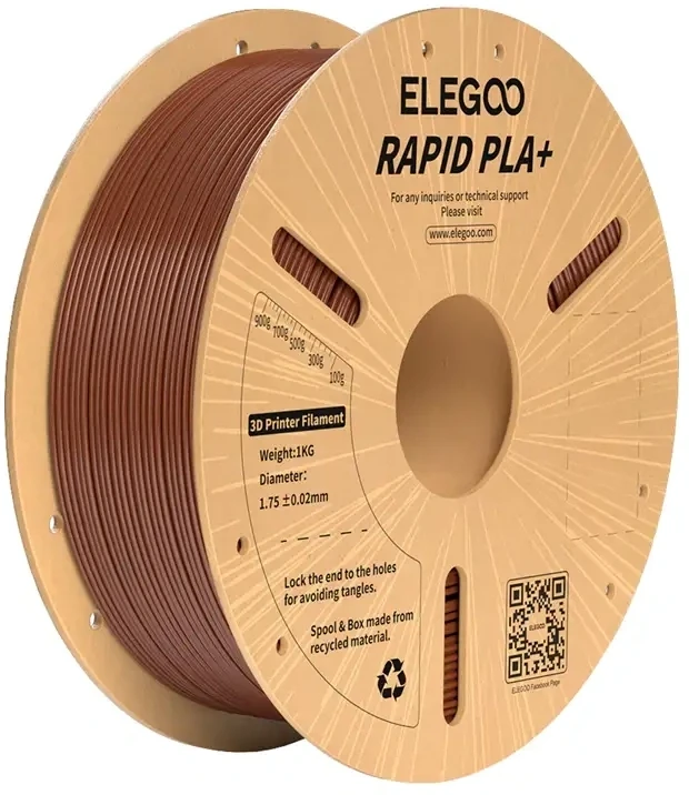 ELEGOO Rapid PLA+ filamentas (rudas)