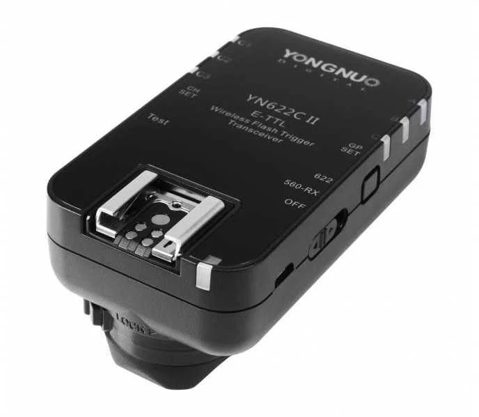 Dviejų Canon skirtų Yongnuo YN622C II blykstės paleidiklių rinkinys