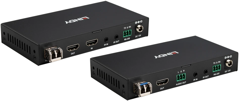 A/V Pailgintuvas - Lindy 5km Pluošto Optinis HDMI 4K60 KVM USB 2.0, RS-232 & IR