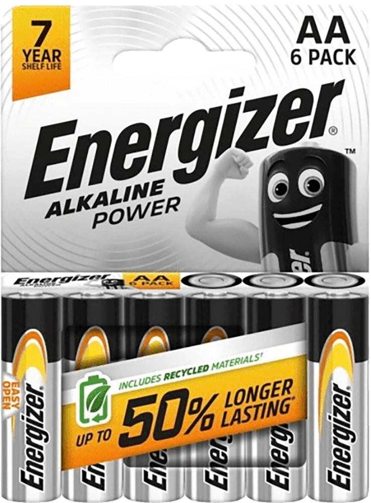 AA Baterija - Energizer Šarminės AA/LR6 DHP6 Baterijos, 6 Vnt.