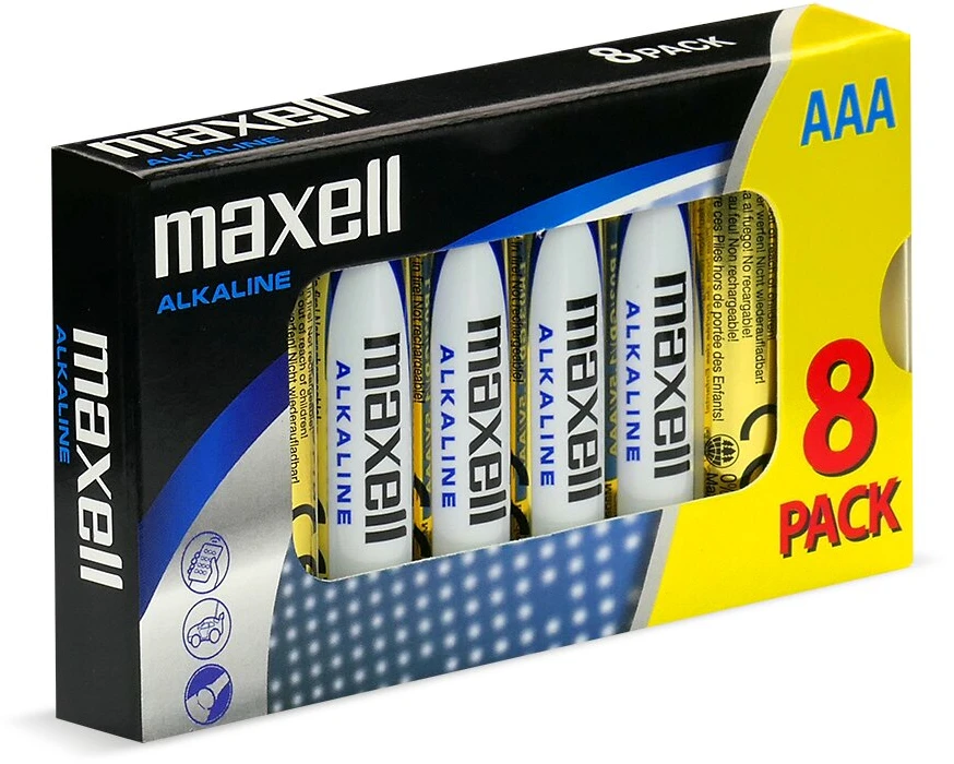 AAA Baterijos - Maxell LR03 8 Vnt.