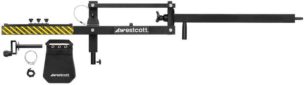 Acme United Corporation Apšvietimo Įranga - WESTCOTT Easy Boom 28" ranka, 360° Sukimas, 15 lbs Talpa, Juoda