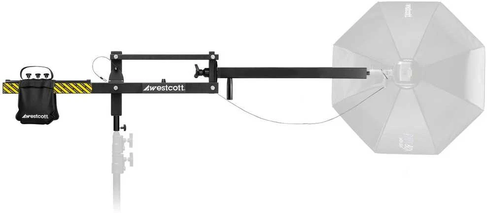Acme United Corporation Apšvietimo Įranga - WESTCOTT Easy Boom 28" ranka, 360° Sukimas, 15 lbs Talpa, Juoda