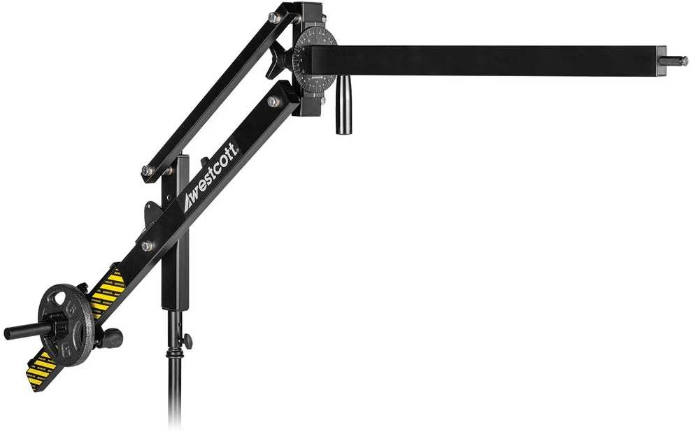 Acme United Corporation Apšvietimo Įranga - WESTCOTT Easy Boom 28" ranka, 360° Sukimas, 15 lbs Talpa, Juoda