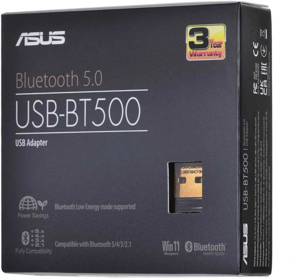 Asus Bluetooth 5.0 USB Adapteris USB-BT500