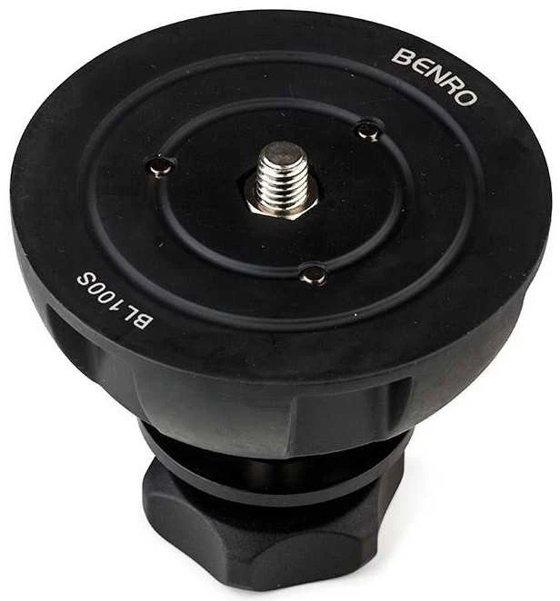 Adapteris - Benro BL100S Pusiau Kamuolinis Adapteris Statybinėms Kojoms Juodas